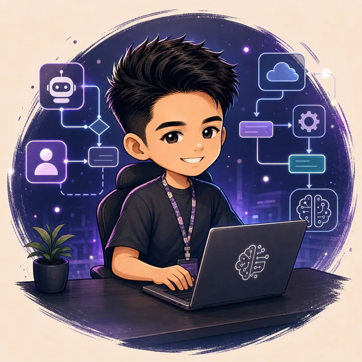 AI agents and workflows illustration