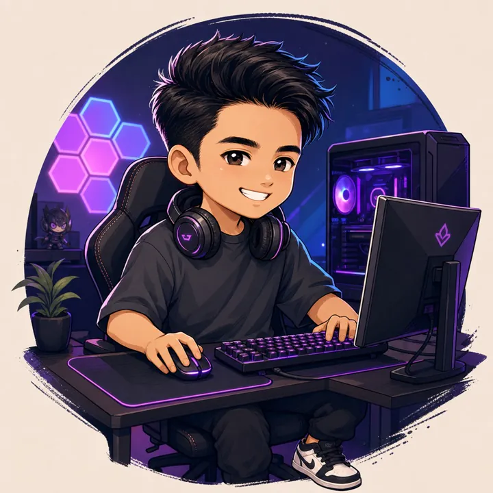 Gamer illustration