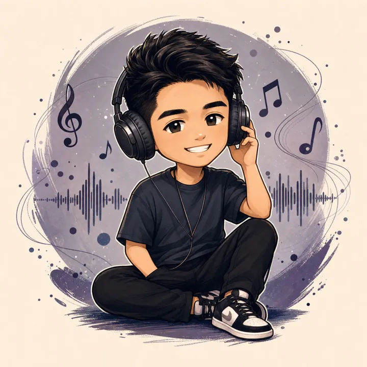 Music lover illustration